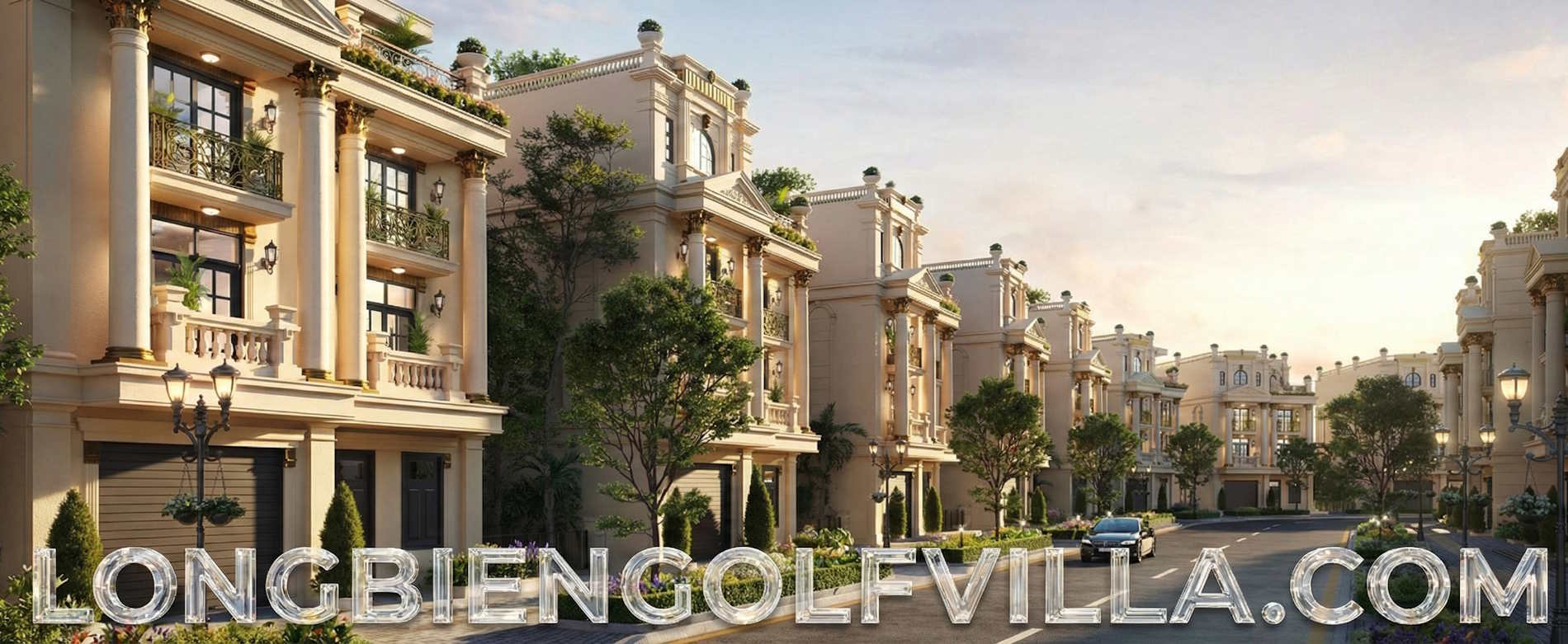 Phối cảnh biệt thự Long Biên Golf Villas